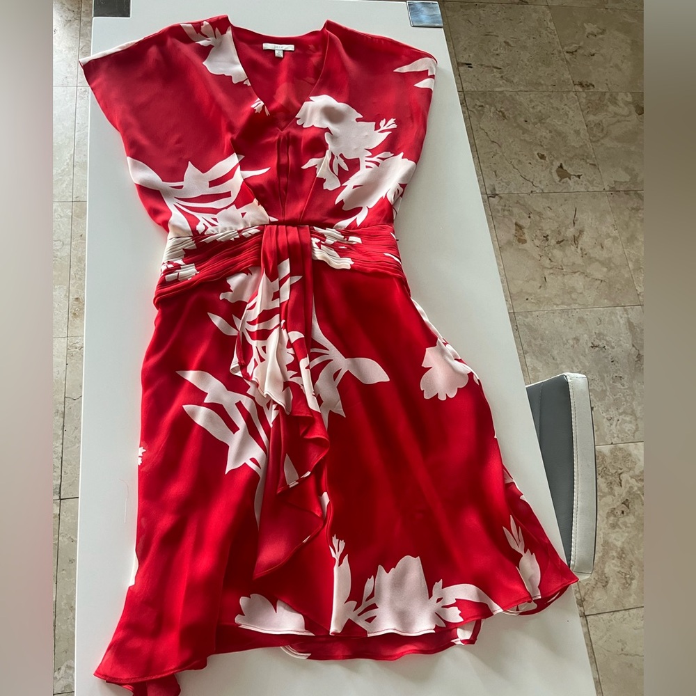 Joie silk red dress GORGEOUS !